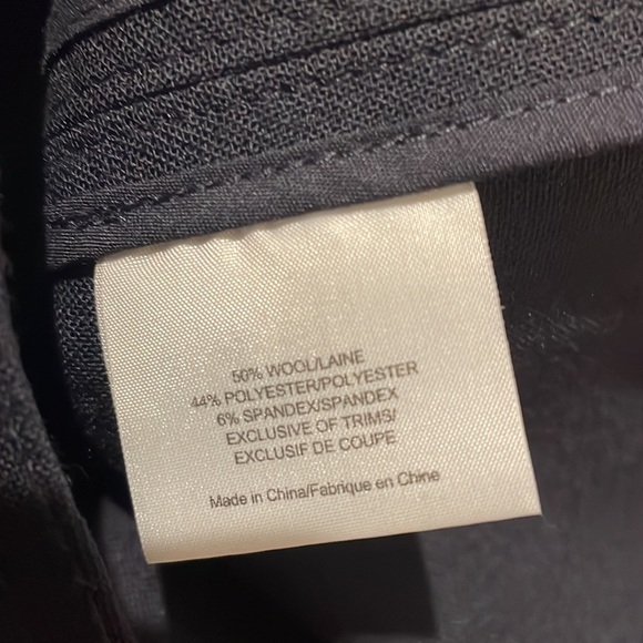 NWT, Tory, Burch size 8 navy blue wool blend Gerald Pants - Picture 9 of 9